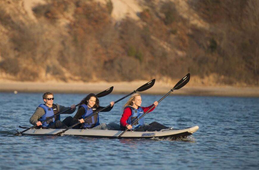 3 People On A Kayak